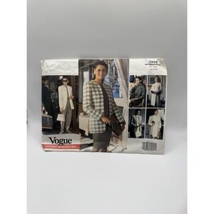 Vogue 2948 Career Wardrobe Sewing Pattern Sz 12-14-16 Jacket Dress Top Uncut 80s